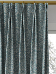 John Lewis Hidcote Weave Made to Measure Curtains or Roman Blind, Heritage Blue - thumbnail 4