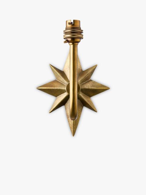 John Lewis Astrid Star Wall Lamp Base, Aged Brass - image 1