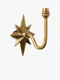 John Lewis Astrid Star Wall Lamp Base, Aged Brass - thumbnail 4