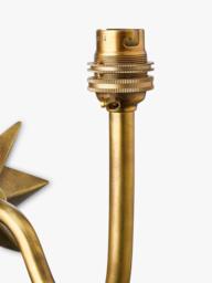 John Lewis Astrid Star Wall Lamp Base, Aged Brass - thumbnail 6