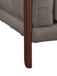 John Lewis Nest Grand 4 Seater Leather Sofa, Dark Leg - thumbnail 6