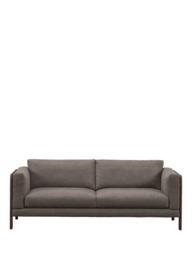 John Lewis Nest Grand 4 Seater Leather Sofa, Dark Leg - thumbnail 4