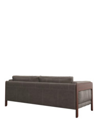 John Lewis Nest Grand 4 Seater Leather Sofa, Dark Leg - thumbnail 3