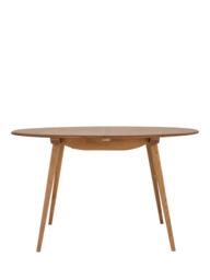 ercol for John Lewis Bellingdon 4-6 Seater Round/Oval Extending Dining Table, Ash - thumbnail 3