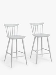 John Lewis Spindle Bar Stool, Set of 2, FSC-Certified (Beech Wood) - thumbnail 1