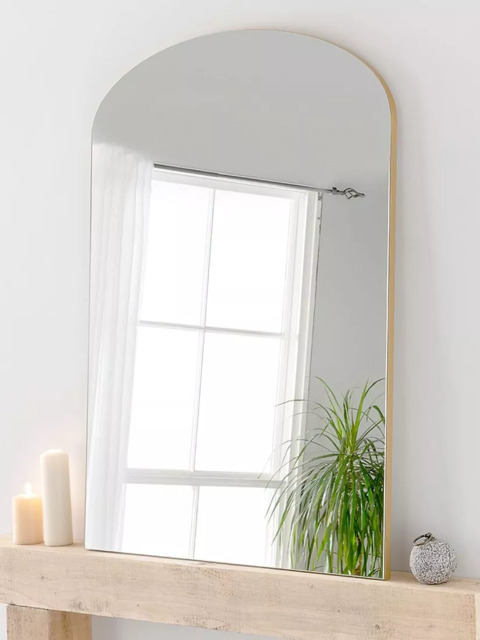 Yearn Delicacy Arched Wood Frame Leaner Mirror - image 1