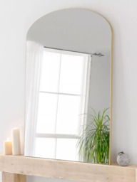 Yearn Delicacy Arched Wood Frame Leaner Mirror - thumbnail 1