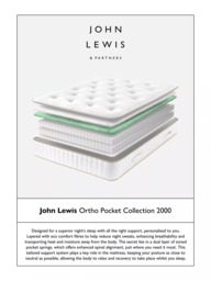 John Lewis Ortho Pocket Collection 2000 Pocket Spring Mattress, Medium/Firm Tension, Super King Size - thumbnail 4