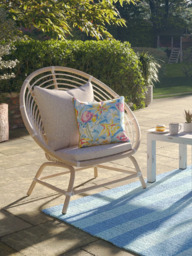 Laura Ashley Havana Garden Chair, Dove Grey - thumbnail 4