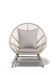 Laura Ashley Havana Garden Chair, Dove Grey - thumbnail 2