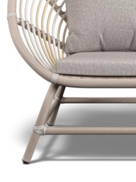 Laura Ashley Havana Garden Chair, Dove Grey - thumbnail 3