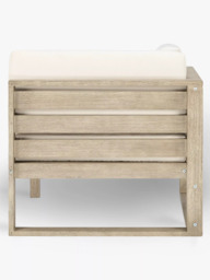 John Lewis St Ives Garden Corner Chair Section with Cushions, FSC-Certified (Eucalyptus Wood), Natural - thumbnail 4