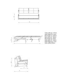 Innovation Living Cubed 140 Sofa Bed - thumbnail 2