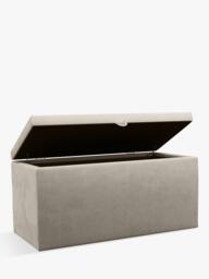 John Lewis Emily Upholstered Ottoman Storage Box - thumbnail 3