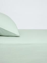 John Lewis Crisp & Fresh Cotton Rich 200 Thread Count Fitted Sheet - thumbnail 1