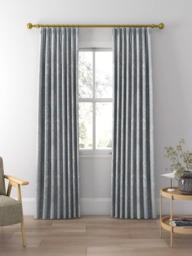 Laura Ashley Josette Woven Made to Measure Curtains or Roman Blind, Pale Seaspray - thumbnail 3