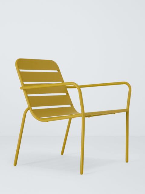 John Lewis Metal Garden Lounge Chair, Gold Olive - image 1