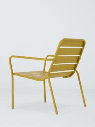 John Lewis Metal Garden Lounge Chair, Gold Olive - thumbnail 4