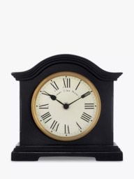Acctim Towcester Falkenburg Roman Numeral Quartz Mantel Clock, Distressed Black - thumbnail 2