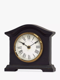Acctim Towcester Falkenburg Roman Numeral Quartz Mantel Clock, Distressed Black - thumbnail 1