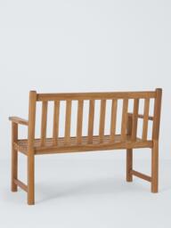 John Lewis Classic 2-Seater Acacia Wood Garden Bench, Natural - thumbnail 3