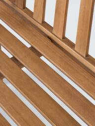 John Lewis Classic 2-Seater Acacia Wood Garden Bench, Natural - thumbnail 6