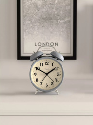 Newgate Clocks Theatre Silent Sweep Analogue Alarm Clock, French Navy - thumbnail 3