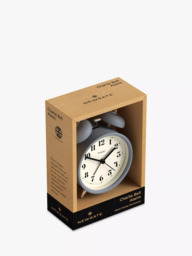 Newgate Clocks Theatre Silent Sweep Analogue Alarm Clock, French Navy - thumbnail 5