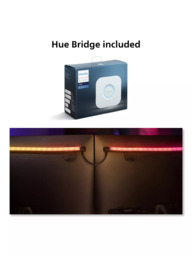 Philips Hue Play Gradient Smart Lighting Adjustable Colour Changing LED Lightstrip for 32” to 34” PC Monitors, 19W, 116.5cm, Starter Kit with Hue Brid - thumbnail 6