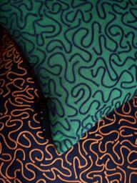 The Conran Shop Ripple Cotton Cushion Cover, Green - thumbnail 4