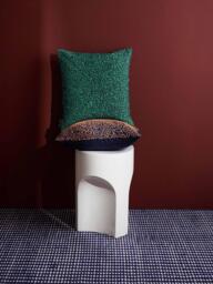 The Conran Shop Ripple Cotton Cushion Cover, Green - thumbnail 2