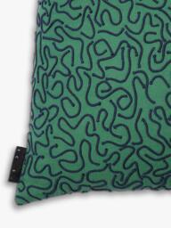 The Conran Shop Ripple Cotton Cushion Cover, Green - thumbnail 5