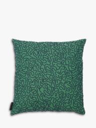 The Conran Shop Ripple Cotton Cushion Cover, Green - thumbnail 1