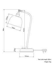 John Lewis Baldwin Table Lamp - thumbnail 5