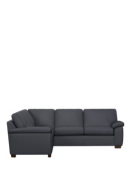John Lewis Camden 5+ Seater Corner Leather Sofa, Dark Leg - thumbnail 3