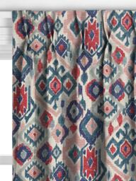 John Lewis Maya Ikat Made to Measure Curtains or Roman Blind, Teal - thumbnail 4
