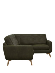 John Lewis Barbican RHF Corner End Leather Sofa, Light Leg - thumbnail 3