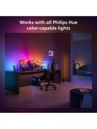 Philips Hue Play Gradient Smart Lighting Adjustable Colour Changing LED Lightstrip for 24” to 27” PC Monitors, 15W, 90.5cm, Pack of 3 - thumbnail 6