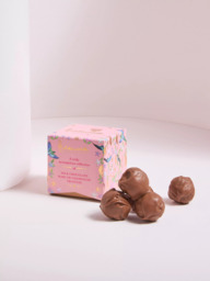 John Lewis Pink Roses Mixed Hand Tied Bouquet, Vase & Chocolates - thumbnail 3