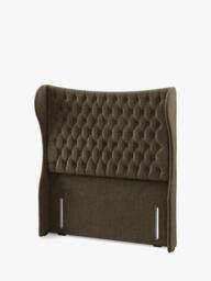 Hypnos Elizabeth Extra Wide Upholstered Headboard, Double - thumbnail 2