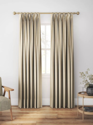 Clarke & Clarke Ponto Made to Measure Curtains or Roman Blind, Natural - thumbnail 5