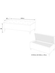 John Lewis Rouen Upholstered Ottoman Storage Box - thumbnail 5