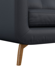 John Lewis Barbican RHF Chaise Leather Sofa, Light Leg - thumbnail 6