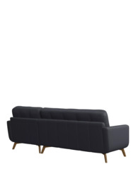 John Lewis Barbican RHF Chaise Leather Sofa, Light Leg - thumbnail 4