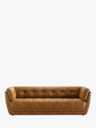 At The Helm Theo Grand 4 Seater Leather Sofa - thumbnail 3