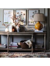 OKA Upton Console Table, Burnt Oak - thumbnail 2