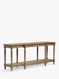 OKA Upton Console Table, Burnt Oak - thumbnail 3