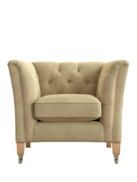 Laura Ashley Chatsworth Armchair, Oak Leg