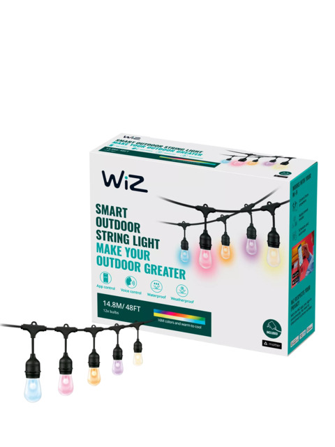 WiZ Smart LED White and Colour Outdoor Festoon Lights - image 1