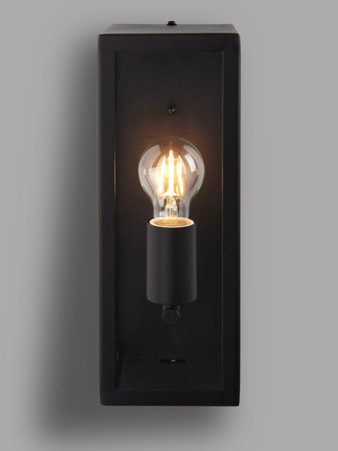 John Lewis Potter Single Outdoor Wall Light, Black - image 1